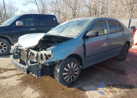 2006 Toyota Corolla Ce из США, поврежденный, VIN 2T1BR32E86C651903